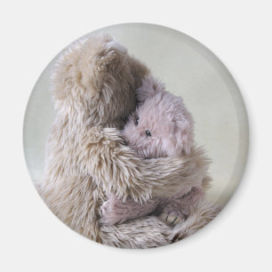 grote teddybeer heeft weinig beer magneet