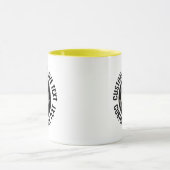 Grote tekst GEEL Combo 11oz Aangepaste 8 Bal Mok (Midden)