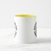 Grote tekst GEEL Combo 11oz Aangepaste Golf Mok (Midden)
