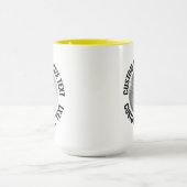 Grote tekst GEEL Combo 15oz Aangepaste Golf Mok (Midden)