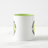 Grote tekst LIME GROEN Combo 11oz Aangepaste Pickl Mok (Midden)