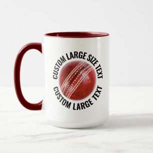 Grote tekst MAROON Combo 15oz Aangepast Cricket Mok