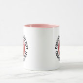 Grote tekst ROZE Combo 11oz Aangepaste Cricket Mok (Midden)