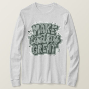 Grote tekstruimte groen motivatie prijsopgave grij t-shirt