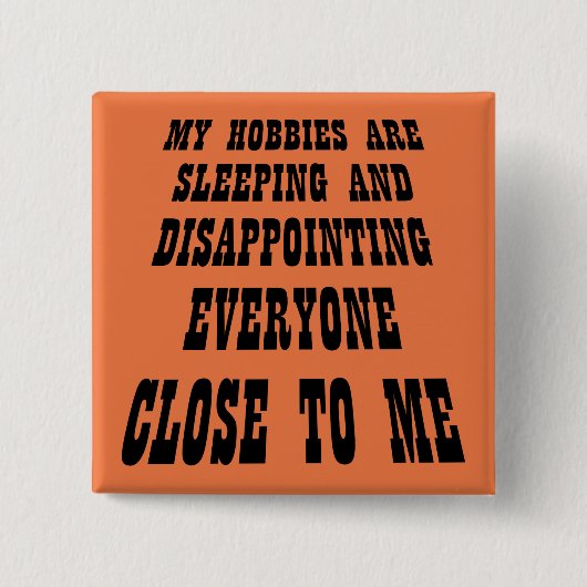 Grote teleurstelling Funny Button Badge Pin (Voorkant)