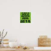 Grote Teleurstelling Grappige Poster Bord (Keuken)