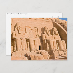 Grote tempel van Abu Simbel - Ramses II - Egypte Briefkaart