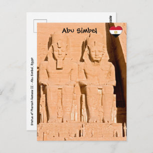 Grote tempel van Abu Simbel - Ramses II - Egypte Briefkaart