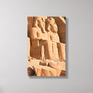 Grote tempel van Abu Simbel - Ramses II - Egypte Canvas Afdruk