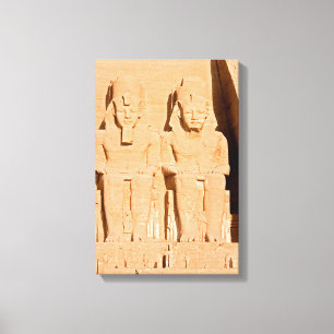 Grote Tempel van Abu Simbel - Ramses II - Egypte Canvas Afdruk