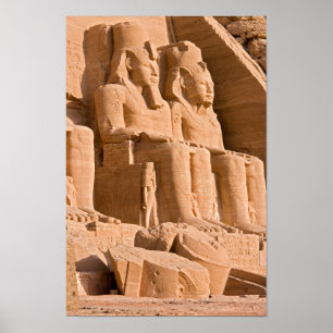 Grote tempel van Abu Simbel - Ramses II - Egypte Poster