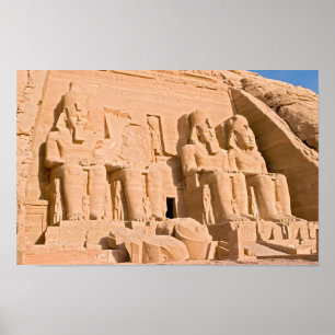 Grote tempel van Abu Simbel - Ramses II - Egypte Poster
