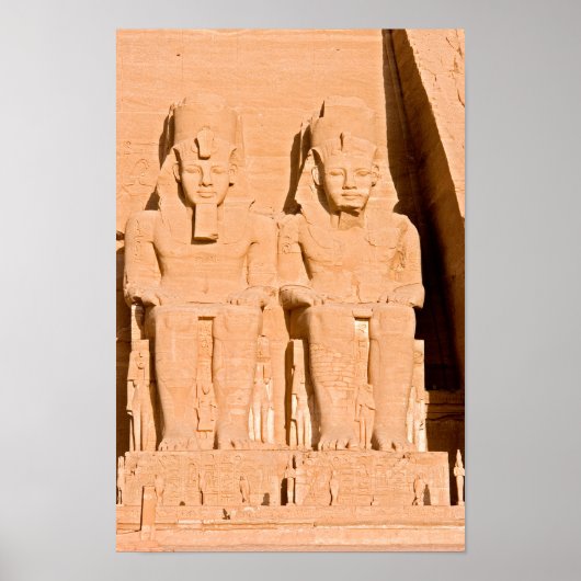 Grote tempel van Abu Simbel - Ramses II - Egypte Poster (Voorkant)