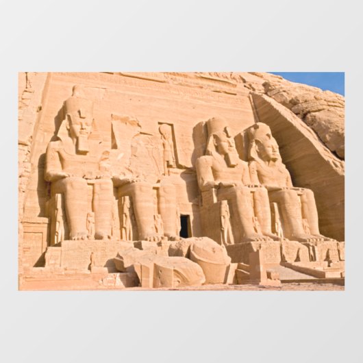 Grote tempel van Abu Simbel - Ramses II - Egypte Raamsticker (Vel)
