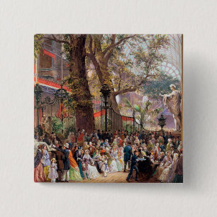 Grote tentoonstelling, 1851: binnenkant vierkante button 5,1 cm