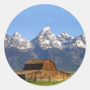 Grote Teton-bergen Ronde Sticker