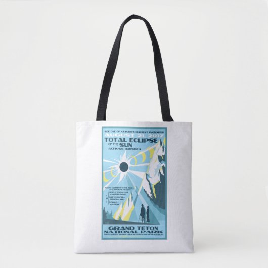 Grote Teton National Park Solar Eclipse Canvas tas (Voorkant)