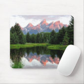 Grote Teton reflecteert over de Beaver-obligatie Muismat (Met muis)