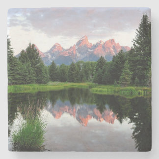 Grote Teton reflecteert over de Beaver-obligatie Stenen Onderzetter