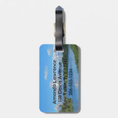 Grote Tetons Uitzicht Bagagelabels (Achterkant verticaal)