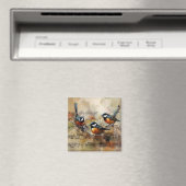 Grote tipmuizenvogel op de tussenruimte geschilder magneet (Insitu (Vaatwasser))