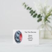 Grote tractorband visitekaartje (Staand voorkant)