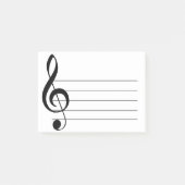 Grote treble Clef Musical Post-it Notes (Voorkant)