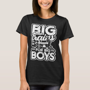 Grote treinen voor grote jongens Train-modellen en T-shirt