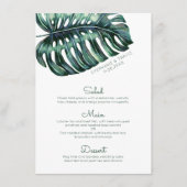 Grote tropische Monstera blad minimalist Menu (Voorkant)