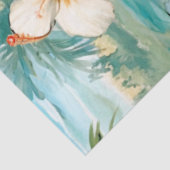 Grote Tropische Pastel Hibiscus Decoupage Tissuepapier (Detail)