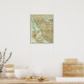 Grote Trunk Pacific Railway in BC Canada (kaart 19 Poster (Keuken)