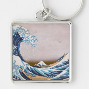 Grote Tsunami Golf van Kanagawa Japan door Hokusai Sleutelhanger
