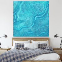Grote Turquoise Marble Wall Art Decor