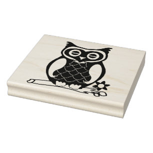 Grote Uil Rubber Stamp Rubberstempel