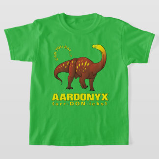 Grote uitgestorven namen (#1): Aardonyx dinosaurus T-shirt