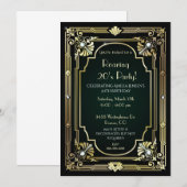 Grote uitnodiging van 30e verjaardag (Voorkant / Achterkant)