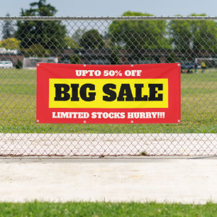 Grote Uitverkoop Aanpasbare Banner