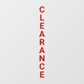 Grote Uitverkoop Winkel Sale Raamsticker (Vel)