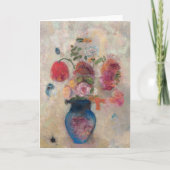 Grote Vaas met bloemen van Odilon Redon Kaart (Voorkant)