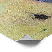 Grote Vaas met bloemen van Odilon Redon Poster (Hoek)