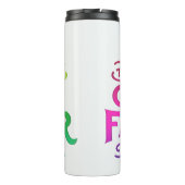 Grote Vader: Kleurrijk Man Vereerd Thermosbeker (Achterkant)