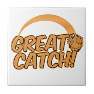 GROTE VANGST! aangepaste tegel Tegeltje