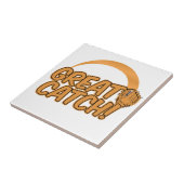 GROTE VANGST! aangepaste tegel Tegeltje (Zijkant)