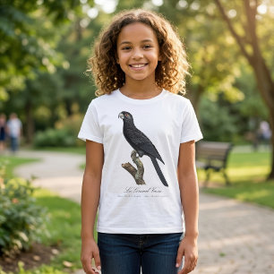 Grote vasapapegaai, Coracopsis Vasa Illustratie T-shirt