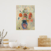 Grote Vase met bloemen - Odilon Redon Fine Art Poster (Keuken)