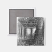 Grote vaten in een brouwerij magneet (Voorkant / Achterkant)