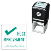 "GROTE VERBETERING!" Commendement Rubber Stamp Zelfinktende Stempel (In situ)