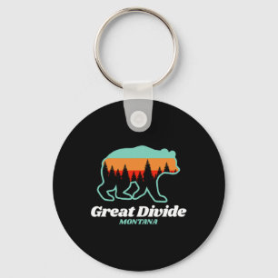 Grote Verdeel Montana Skiën Snowboarding Beer Sleutelhanger