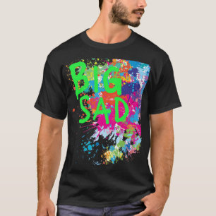 Grote verdrietige explosie t-shirt