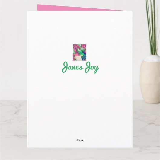 Grote verjaardag van ons allemaal lief kaart (Achterkant)